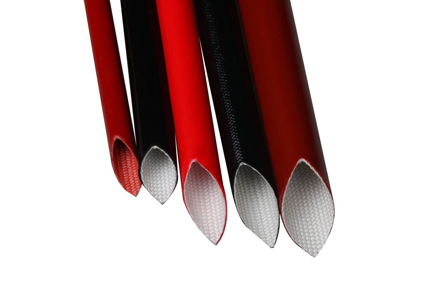 What are the product levels of Glass fiber high -stick silicon rubber sleeve