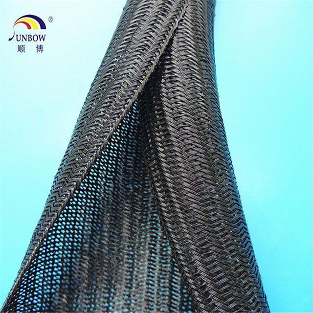 SB-SC-B PET Braided Self Closing Cable Wrap